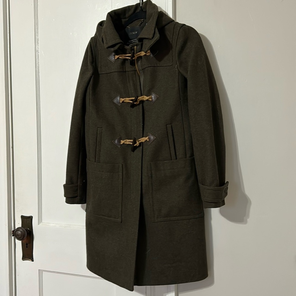 J. Crew Melton Wool Collection toggle coat in Italian wool-blend melton